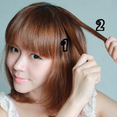 齐肩短发编发教程，轻松打造时尚造型
